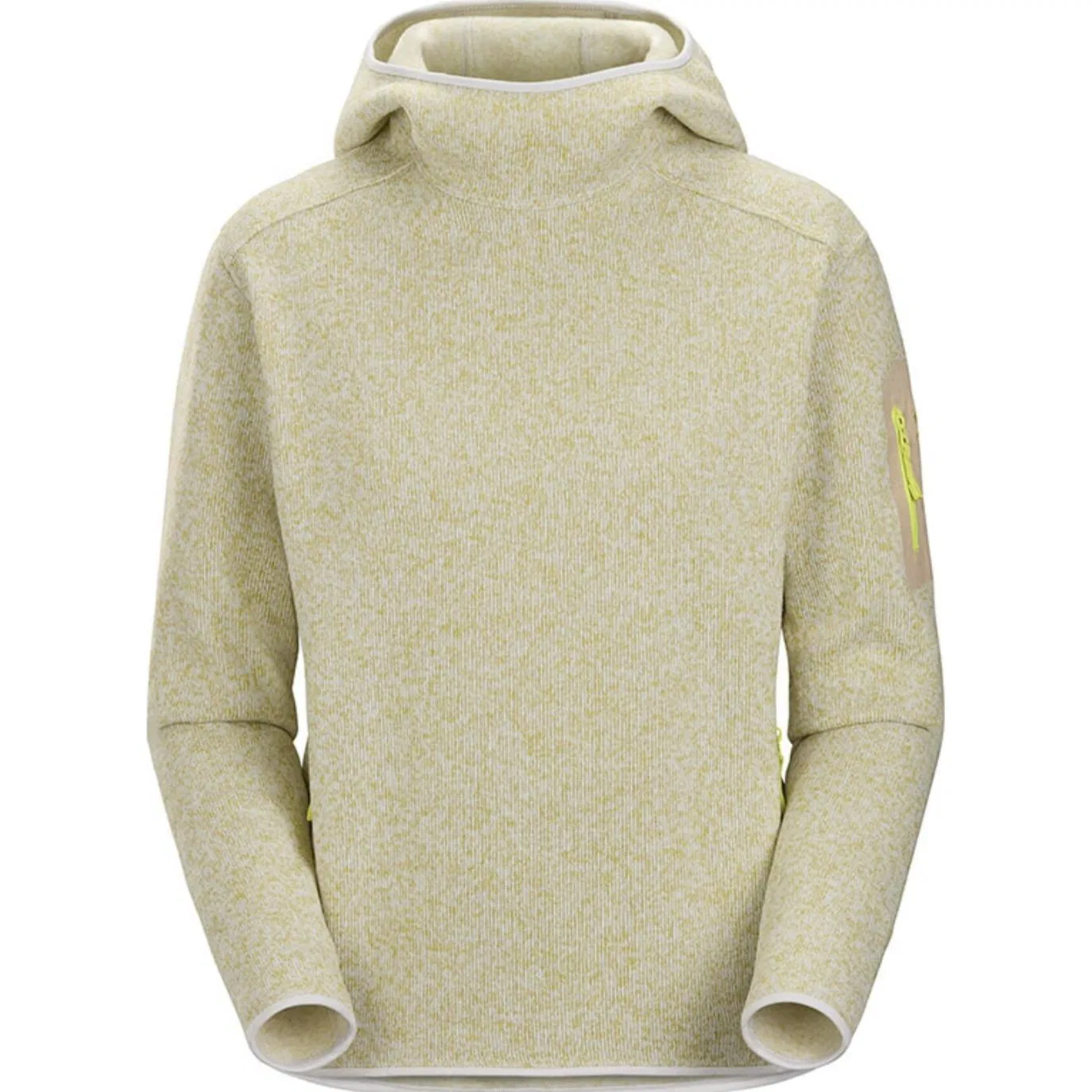 Женское флисовое худи с воротником-стойкой Arc'teryx Covert, Wicker Yellow/Sprint Heather/Wicker