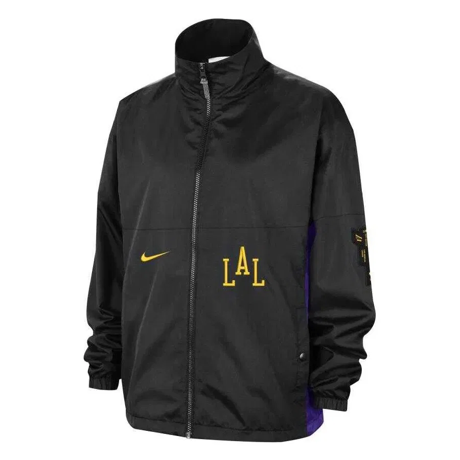 Мужская куртка с ветрозащитой Nike Los Angeles Lakers, Черный