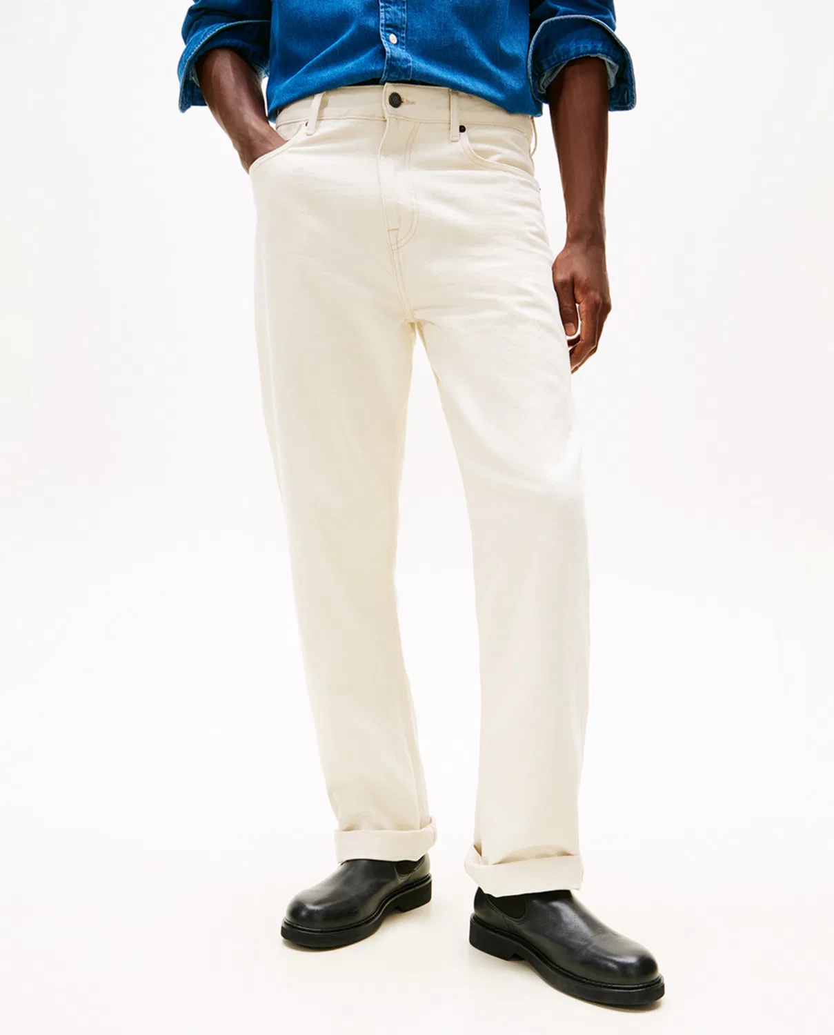 Мужские джинсы relaxed fit River Blanco Tommy Hilfiger, Blanco — фото 2