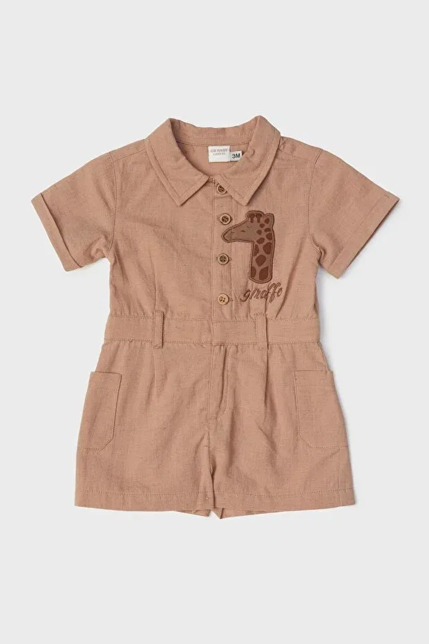 Детский комбинезон для мальчиков хлопковый Layette, Beige