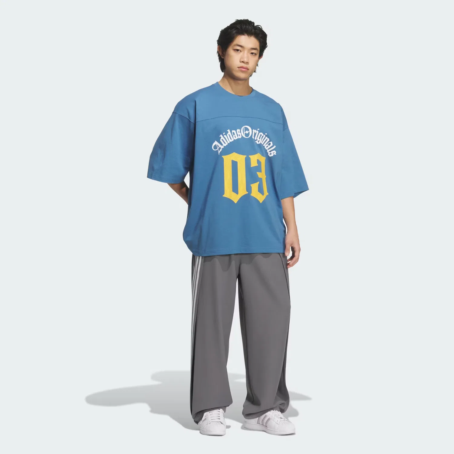 Мужская футболка оверсайз OG M TEE SS Adidas Originals, Dusky Ink — фото 3