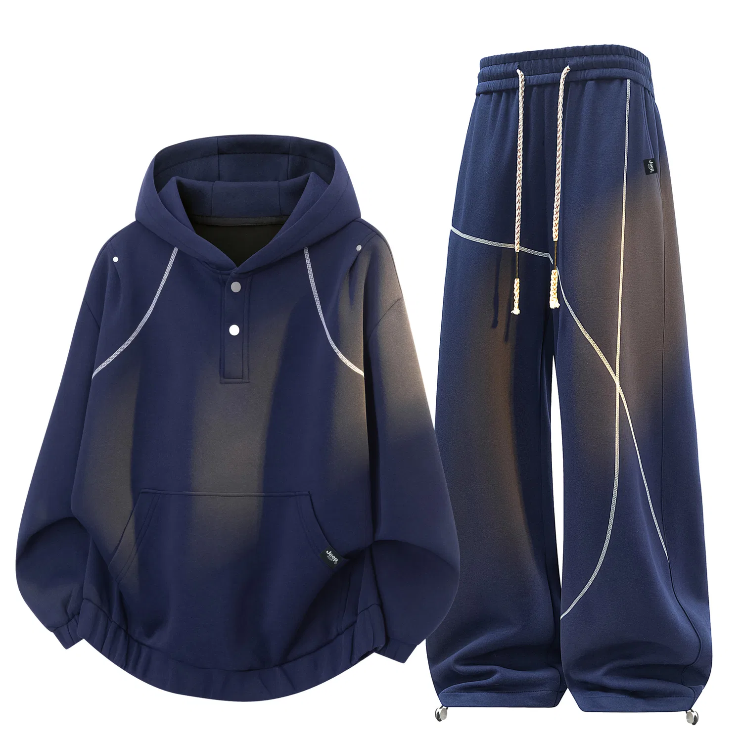 Детский комплект из худи и брюк Jeep Sportswear, синий