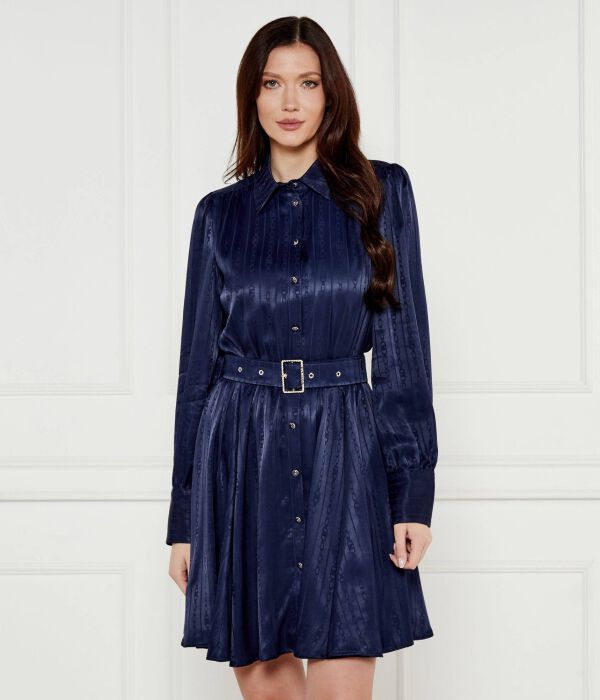

Платье Marciano Guess атласное с поясом, синий