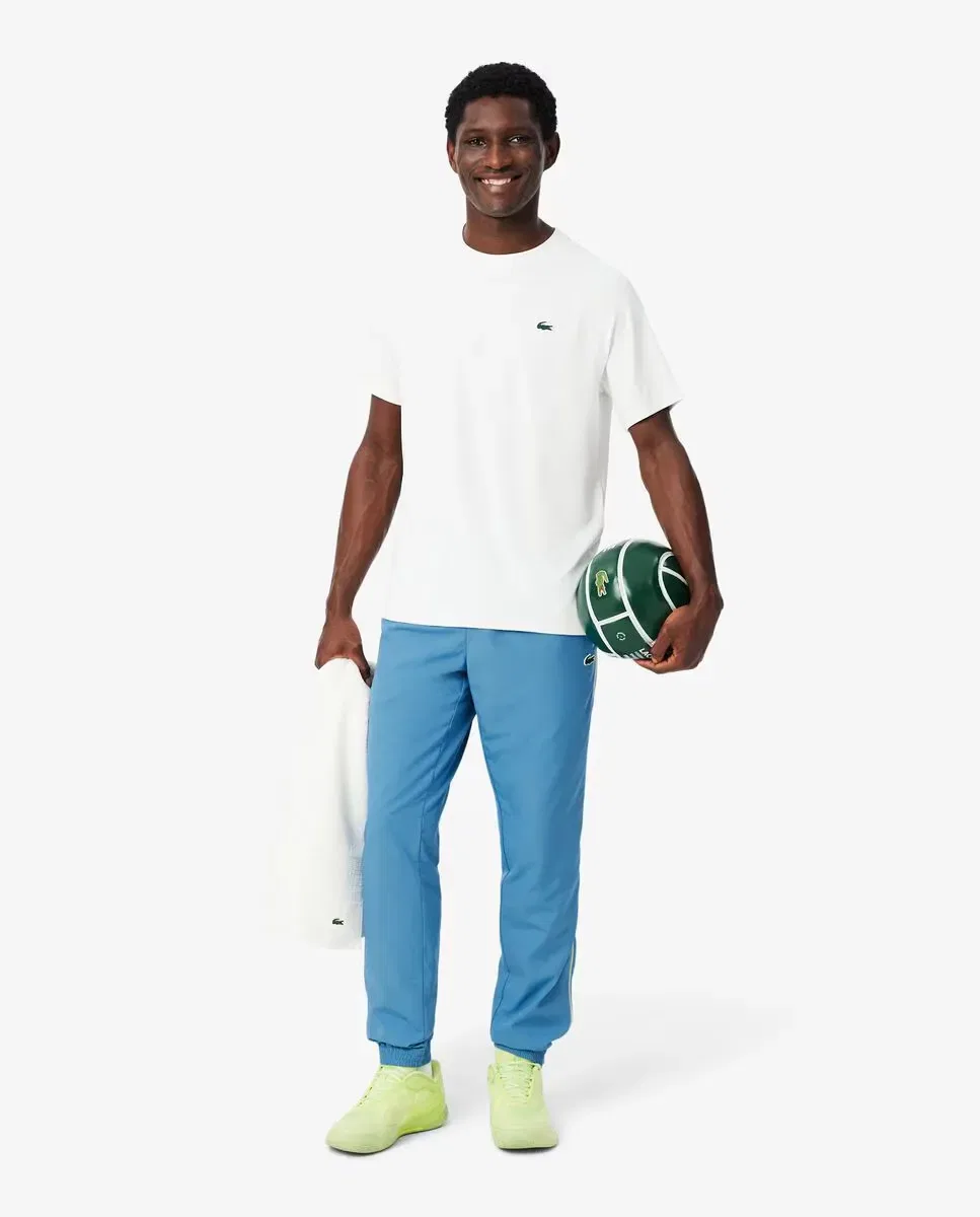 Мужские спортивные штаны с контрастной отделкой Lacoste, Azul Claro — фото 4