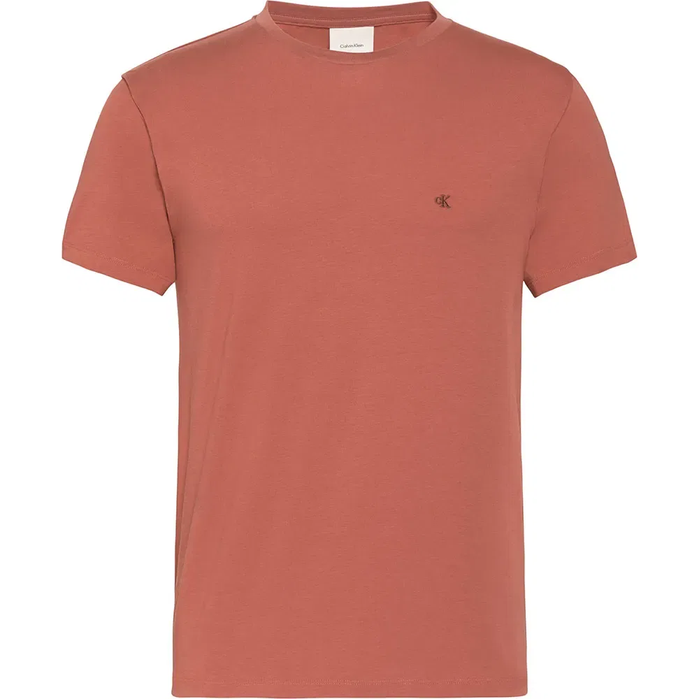 Футболка с коротким рукавом Slim Fit Liquid Touch Calvin Klein, оранжевый — фото 3