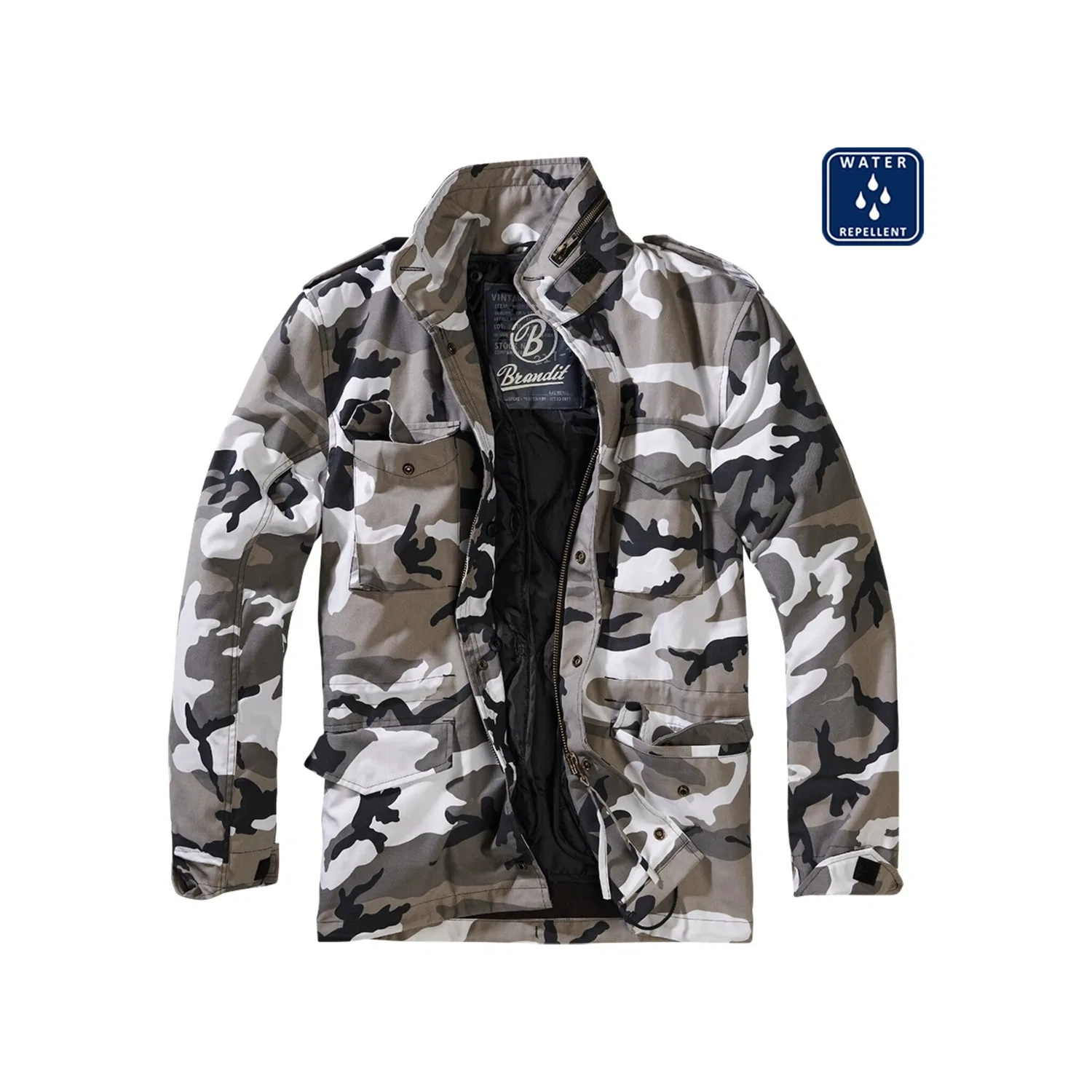 Мужская всепогодная куртка M-65 Field Jacket Brandit, Snowcamo