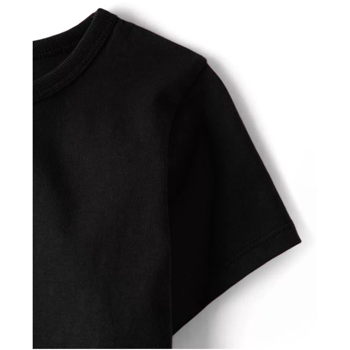 Детская футболка для мальчиков хлопковая Basic Layering Tee The Children's Place, Black — фото 4