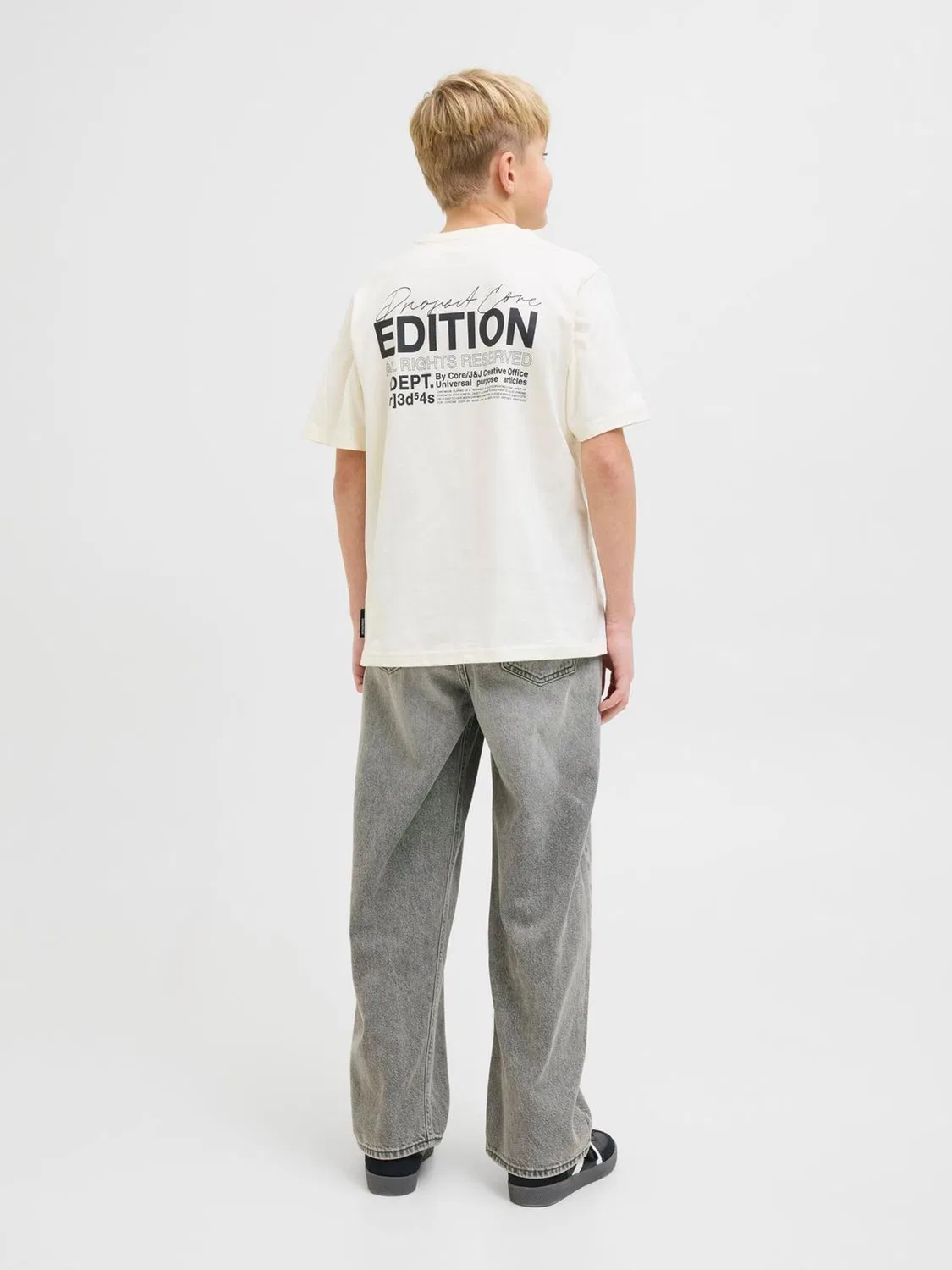 Джинсы свободного кроя Ron, JACK & JONES Junior, серый — фото 3