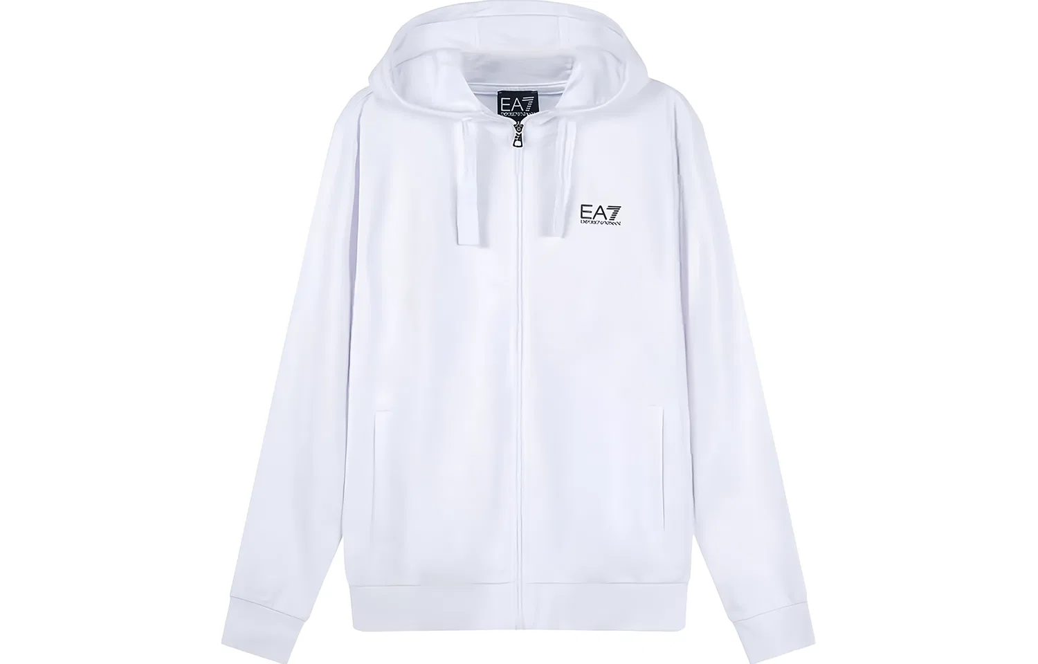 Мужской спортивный комплект из двух предметов с длинным рукавом EMPORIO ARMANI EA7, White/Black — фото 3