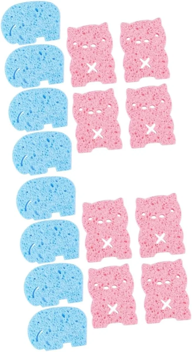 Губка для ванны 16 шт FRCOLOR, 9,5x7x1 см, Rosa