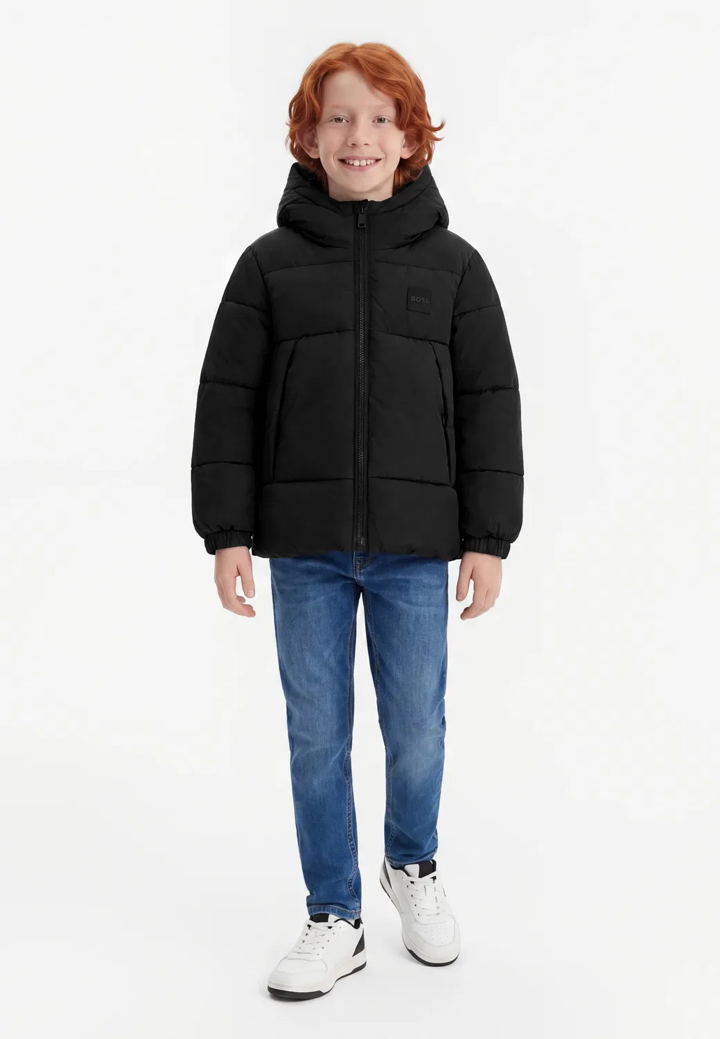 Пуховик - зимняя куртка Boss Kidswear, Black