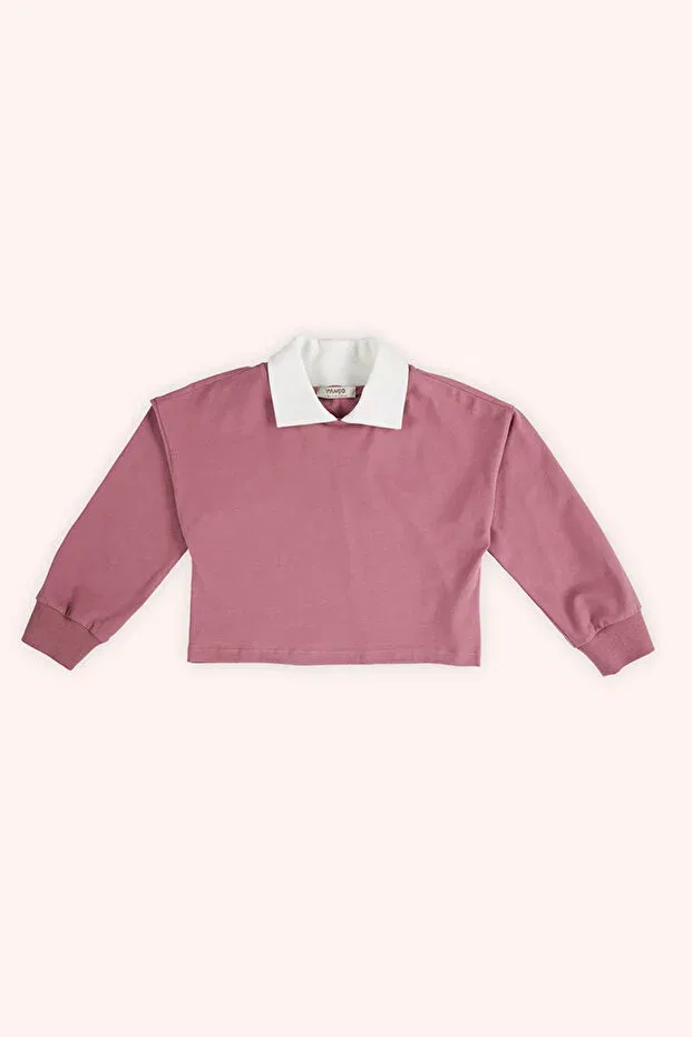 Детская футболка для девочек с длинным рукавом Panço, 215-Rose Dried
