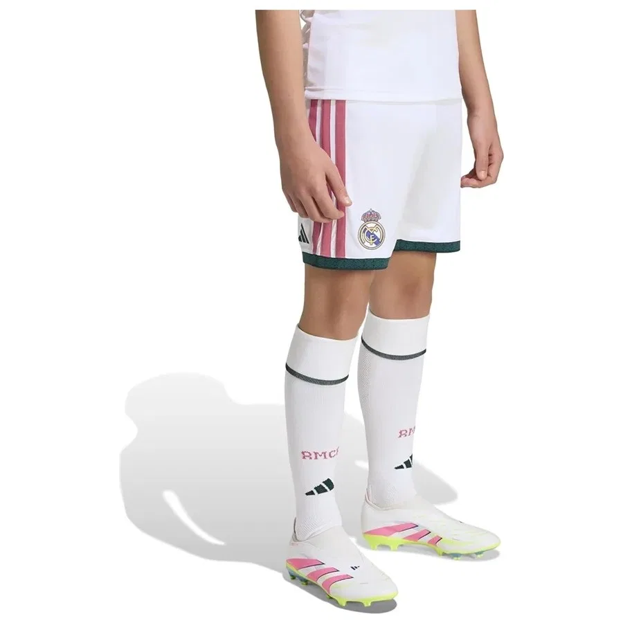 Детские спортивные шорты с технологией Climacool Real H Sho Y adidas, Белый — фото 2