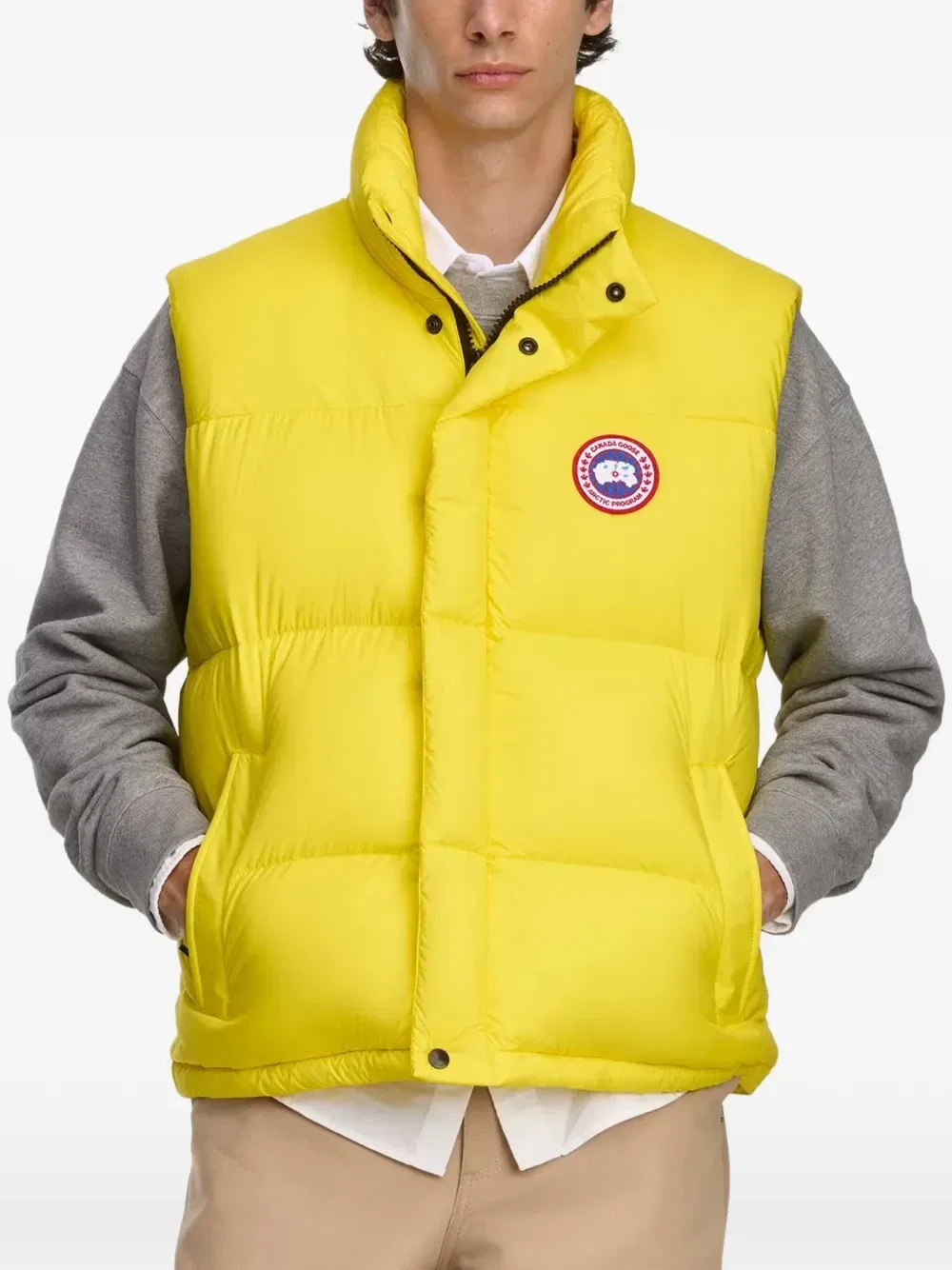 Стеганый жилет Canada Goose, желтый