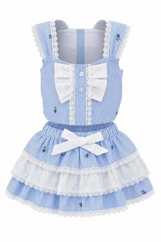 Детский комплект для девочек хлопковый Bebezade, Blue — фото 3