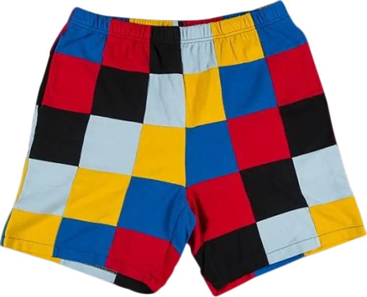 

Шорты Supreme Patchwork Pique Short 'Red', красный