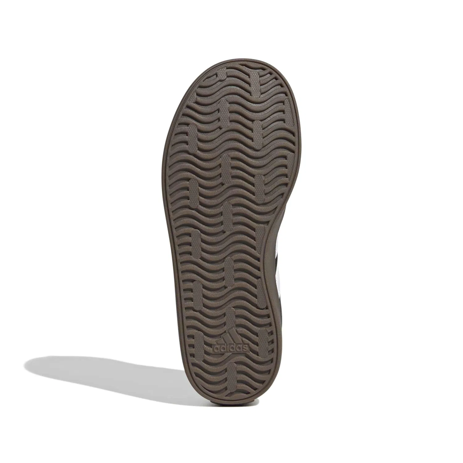 Детские кроссовки для мальчиков с замшевым верхом Vl Court 3.0 Lace Up Adidas, Black White Rubber — фото 3