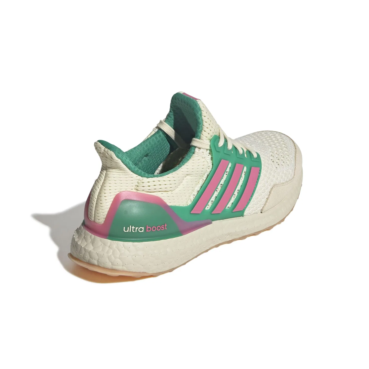 Детские кроссовки на липучках Grand Court Lifestyle Unisex Kids Adidas, Off White Pink Fusion Court Green — фото 3