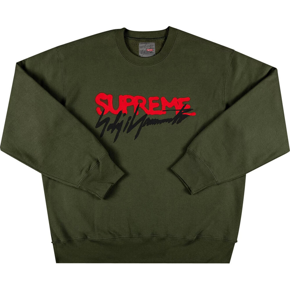 

Свитшот Supreme Yohji Yamamoto, темно-зеленый