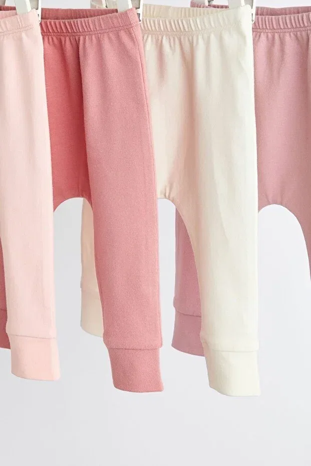 Детский для девочек комплект спортивных штанов Next Baby, Pink — фото 3