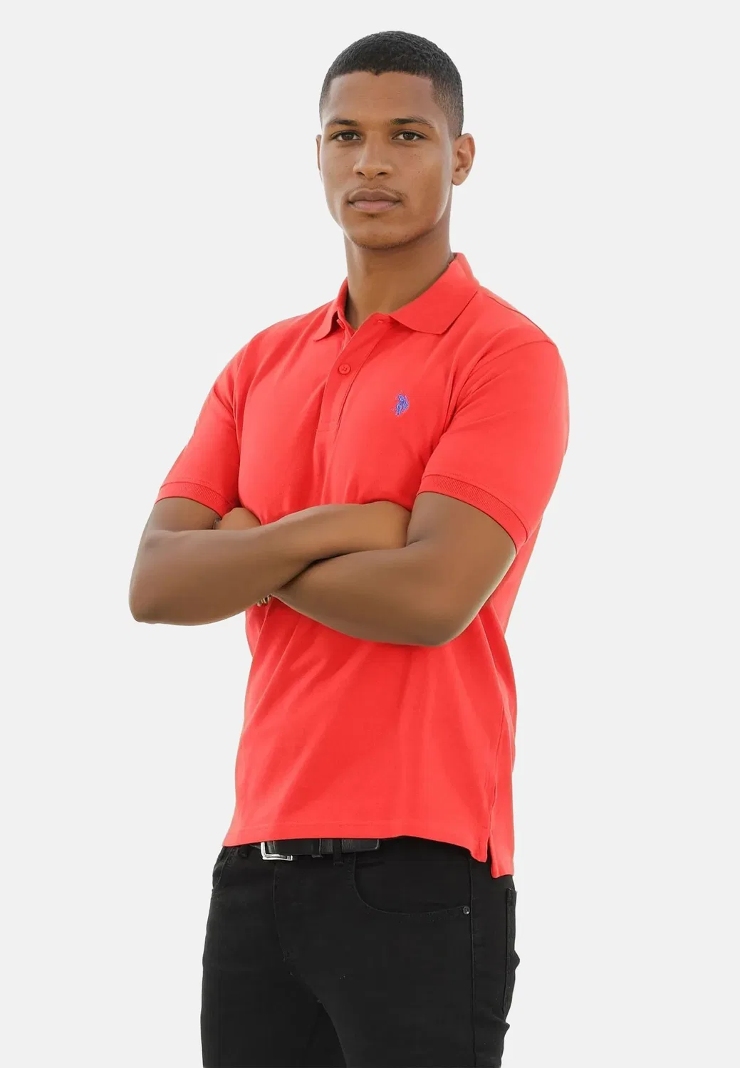 Мужское поло классическое U.S. Polo Assn., Red/Royal