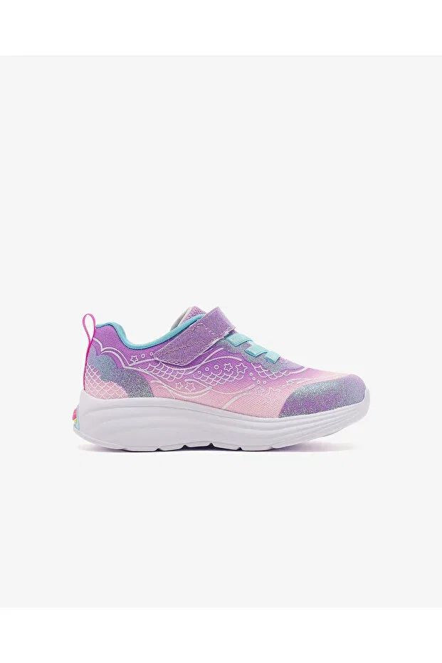 Детские спортивные кроссовки для девочек с липучкой My dreamers lit up Skechers, Multicolor — фото 2