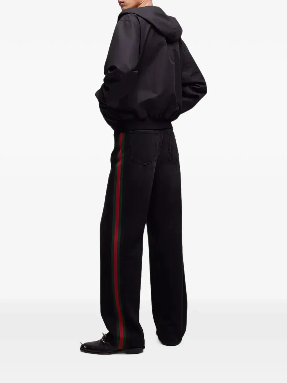 Джинсовая куртка с узором GG Supreme Gucci, черный — фото 2