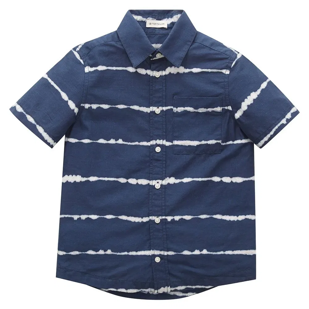 Рубашка с коротким рукавом Batik Tom Tailor, синий