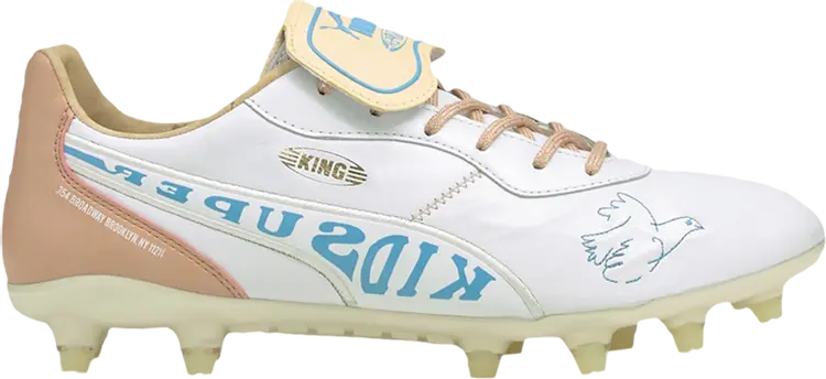 

Бутсы Puma KidSuper Studios x King FG Yellow Misty Rose, белый
