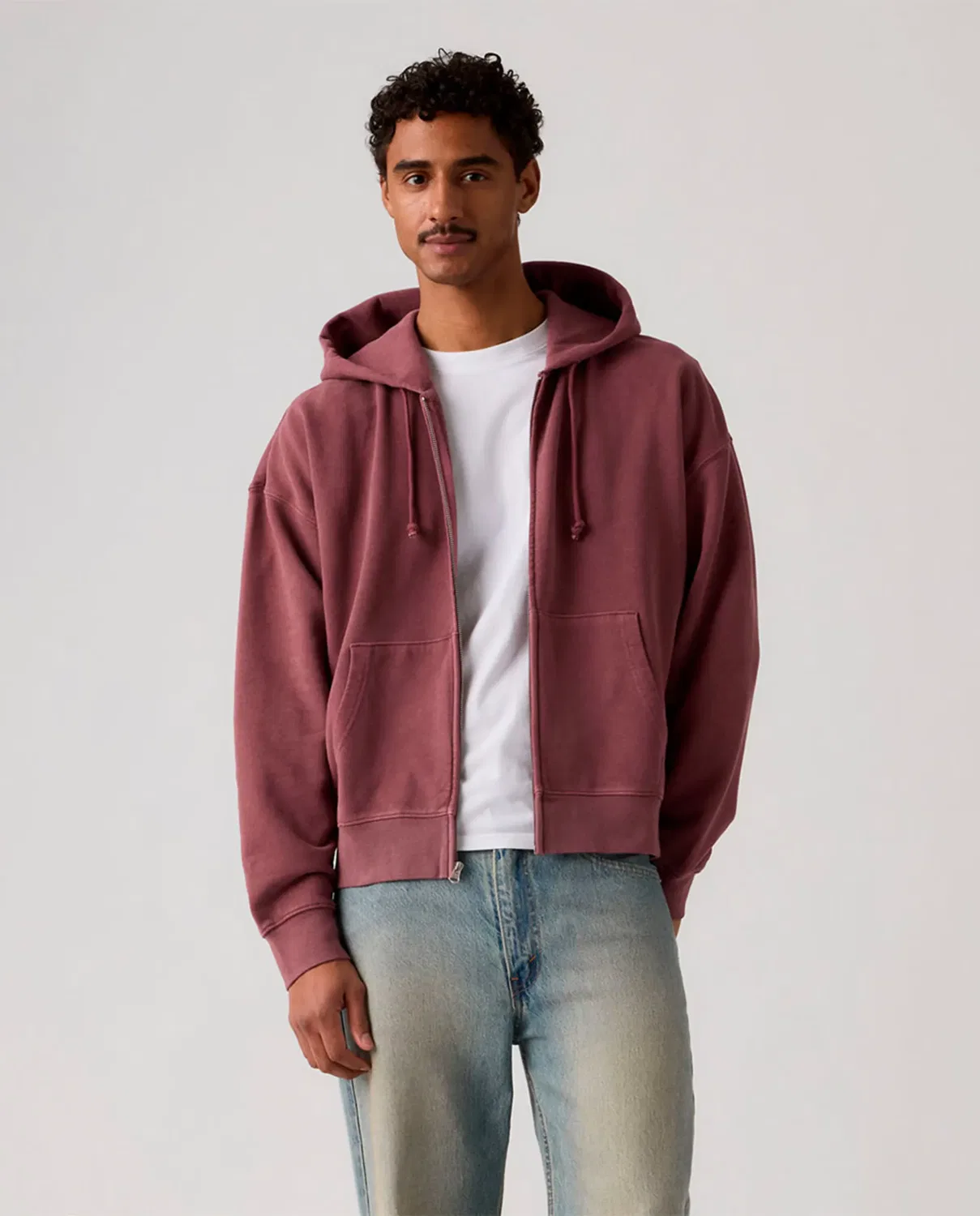 Мужская худи с капюшоном и молнией Salmon Levi's