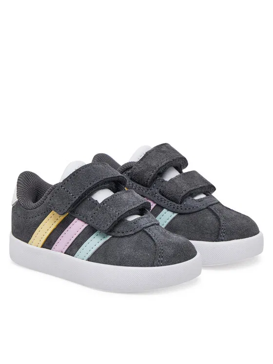 Кроссовки VL Court Adidas, серый — фото 2