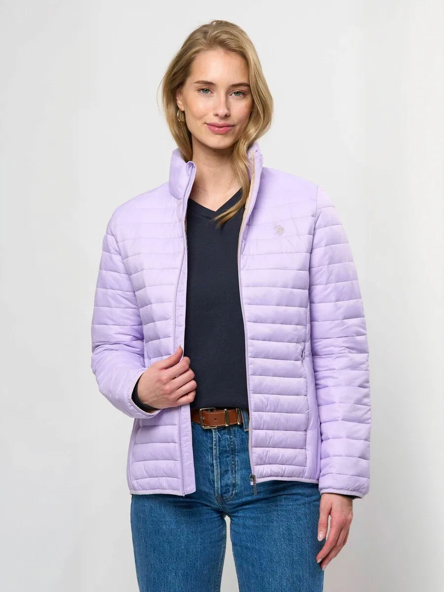Куртка U.S. POLO ASSN. для межсезонья 'UWJoy' сиреневого цвета — фото 2