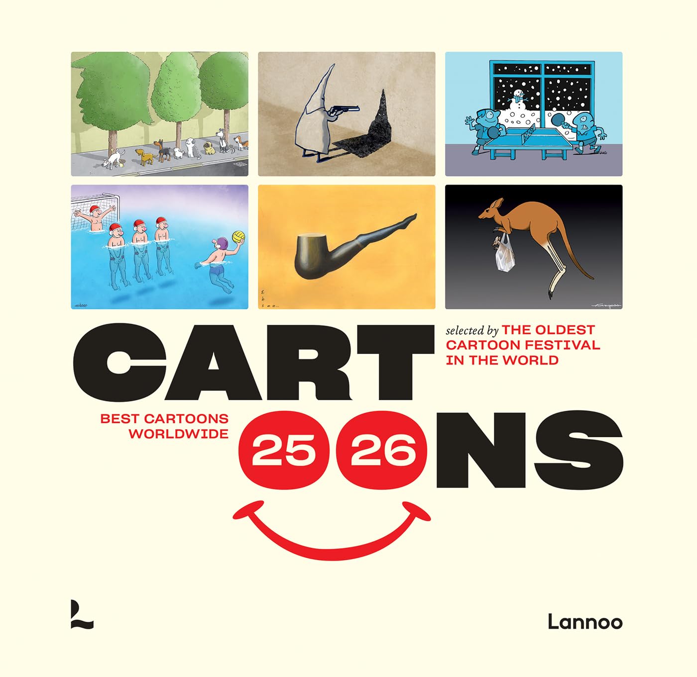 

Cartoons 2025/2026: Best cartoons worldwide selected by the oldest cartoon festival in the world (Dutch Edition) (Lannoo Publishers)