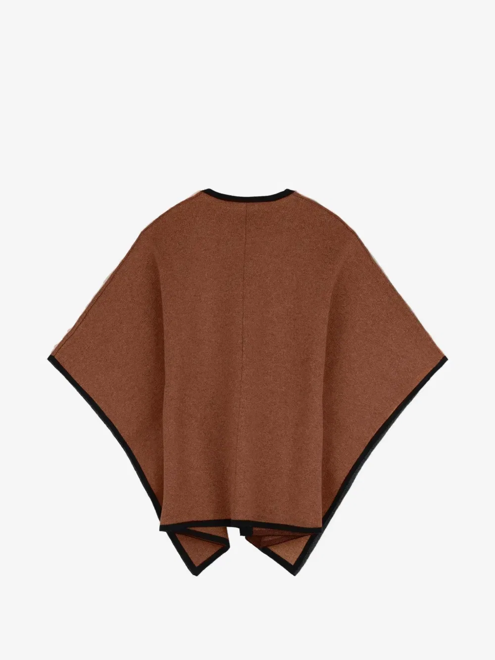 Кейп с вышитым логотипом и пряжками Chloé Kids, коричневый — фото 2