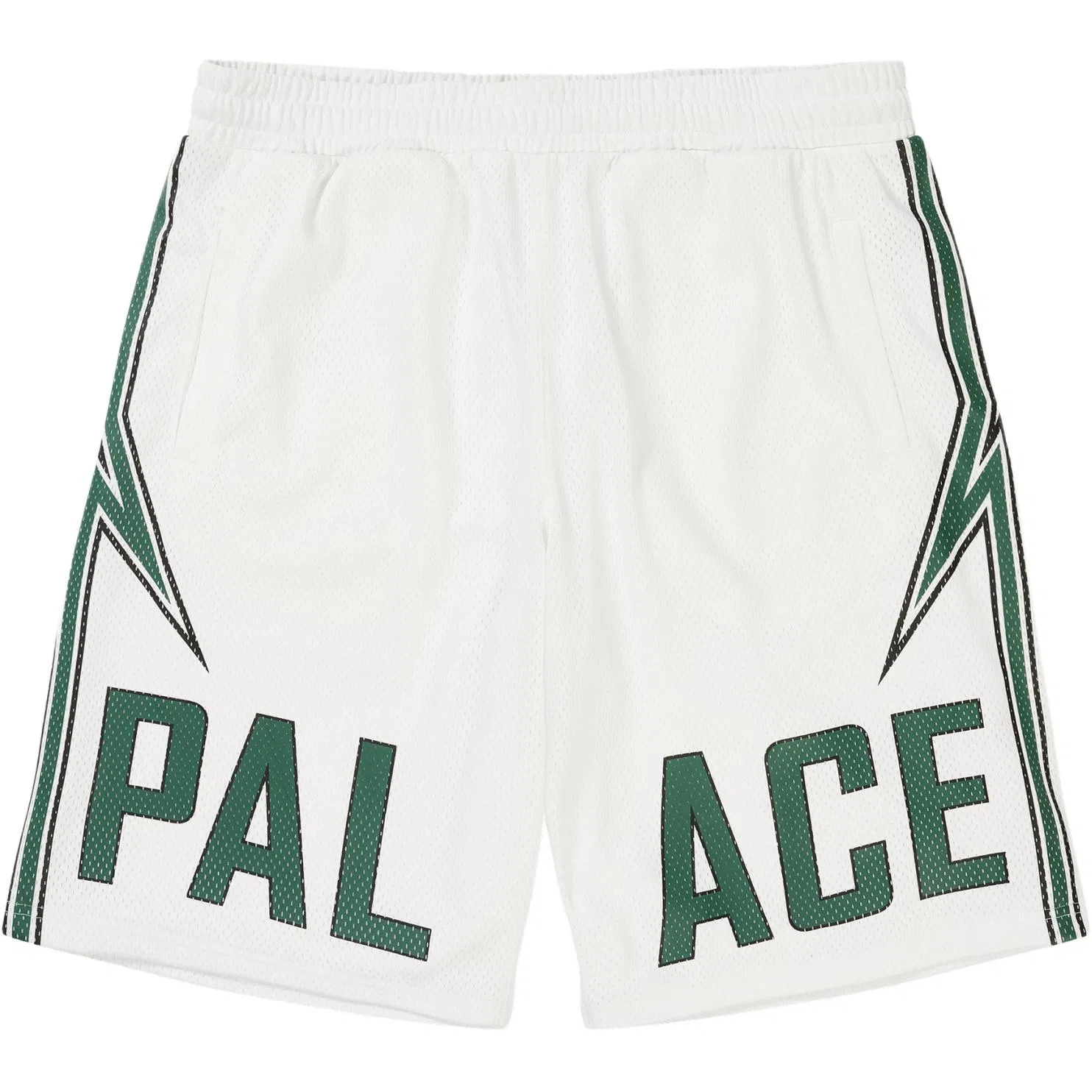 Детские шорты с принтом Lightning Basketball PALACE, White/Green