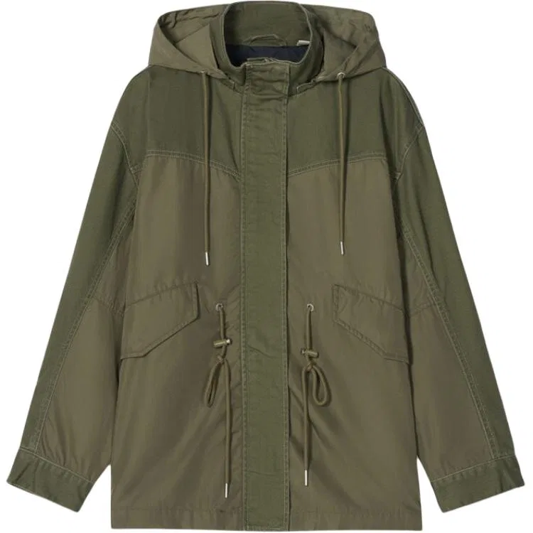 Женская куртка с капюшоном и отстегивающимся капюшоном Levi's, Olive Green