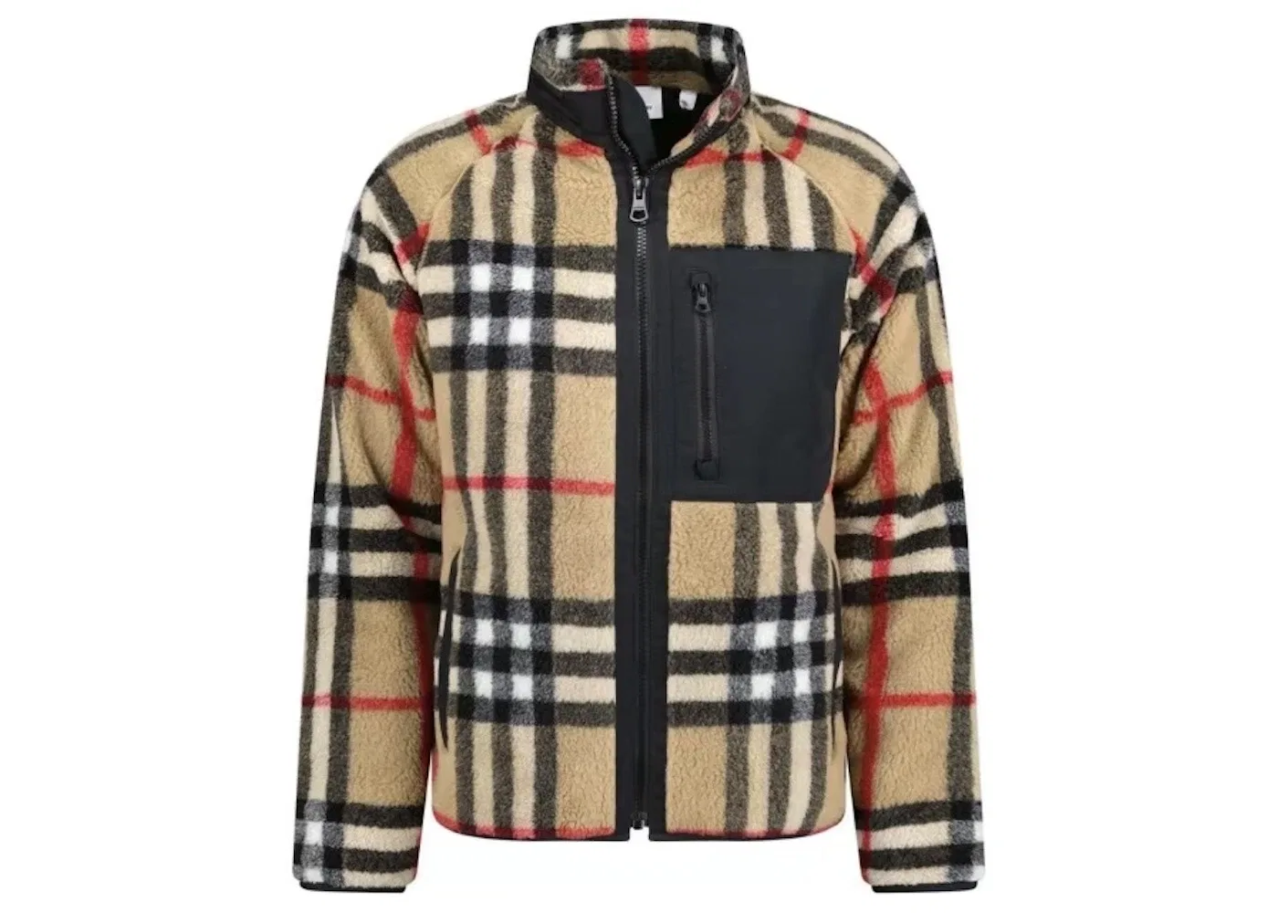 Мужская куртка из флиса с принтом Burberry, Archive Beige