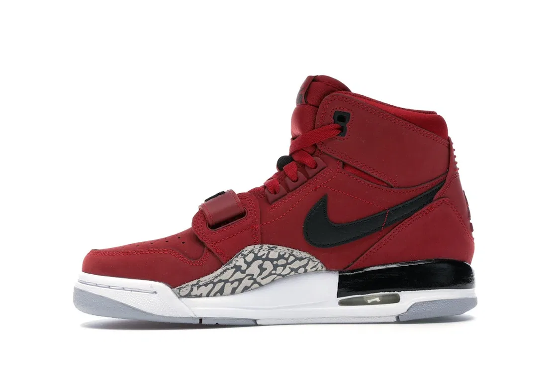 Детские кроссовки из замши с ремешком Jordan Legacy 312 Jordan, Varsity Red/Black-White — фото 3