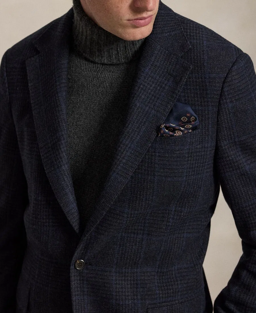 Пиджак Glen Plaid Modern Fit Polo Ralph Lauren, Navy Dark Navy Washed Blue Steel Blue — фото 3