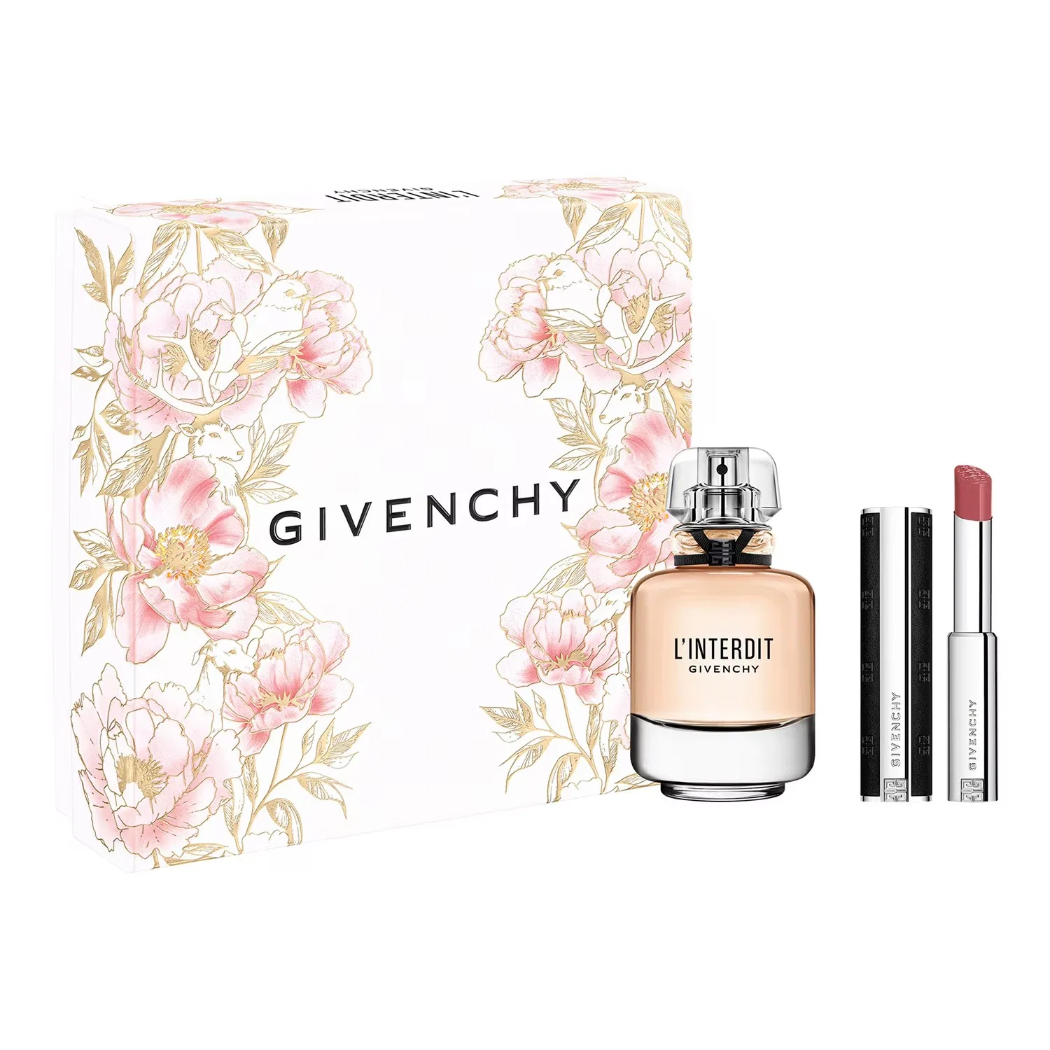 Подарочный набор L'INTERDIT Eau de Parfum и помады GIVENCHY, 80 мл + 1,5 г