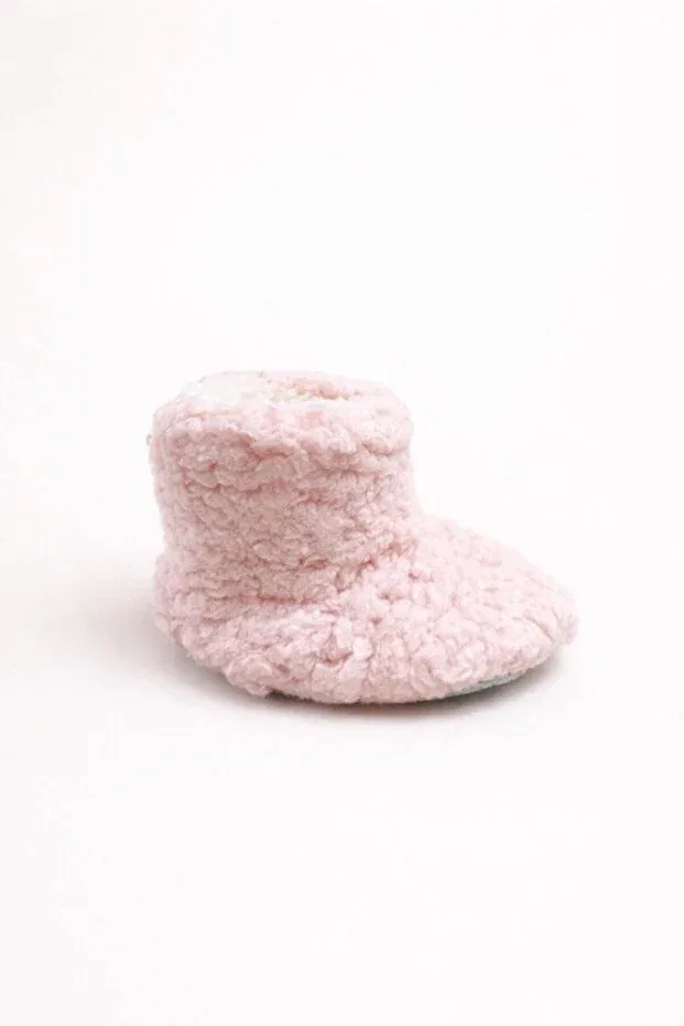 Детские тапочки для девочек с принтом Numix Baby Kids, Powder Pink — фото 4