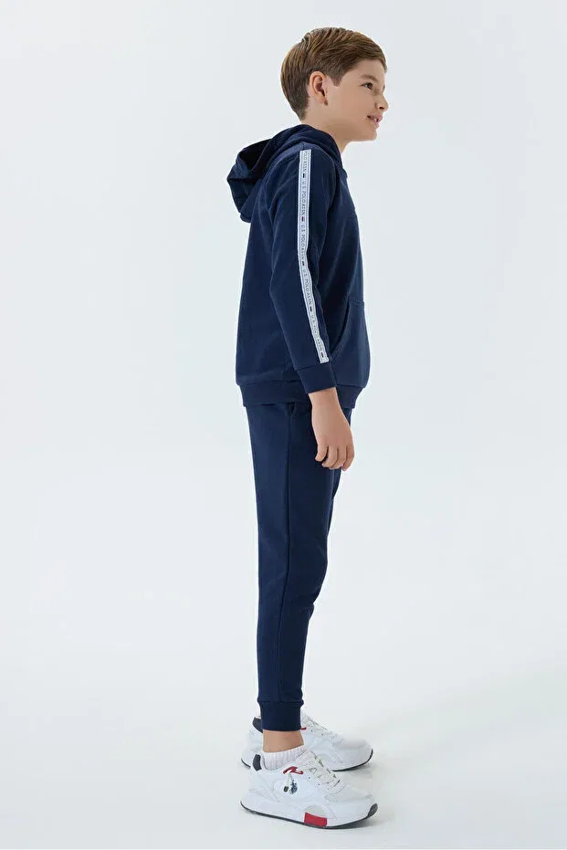Детский спортивный костюм для мальчиков с капюшоном U.S. Polo Assn., Navy Blue