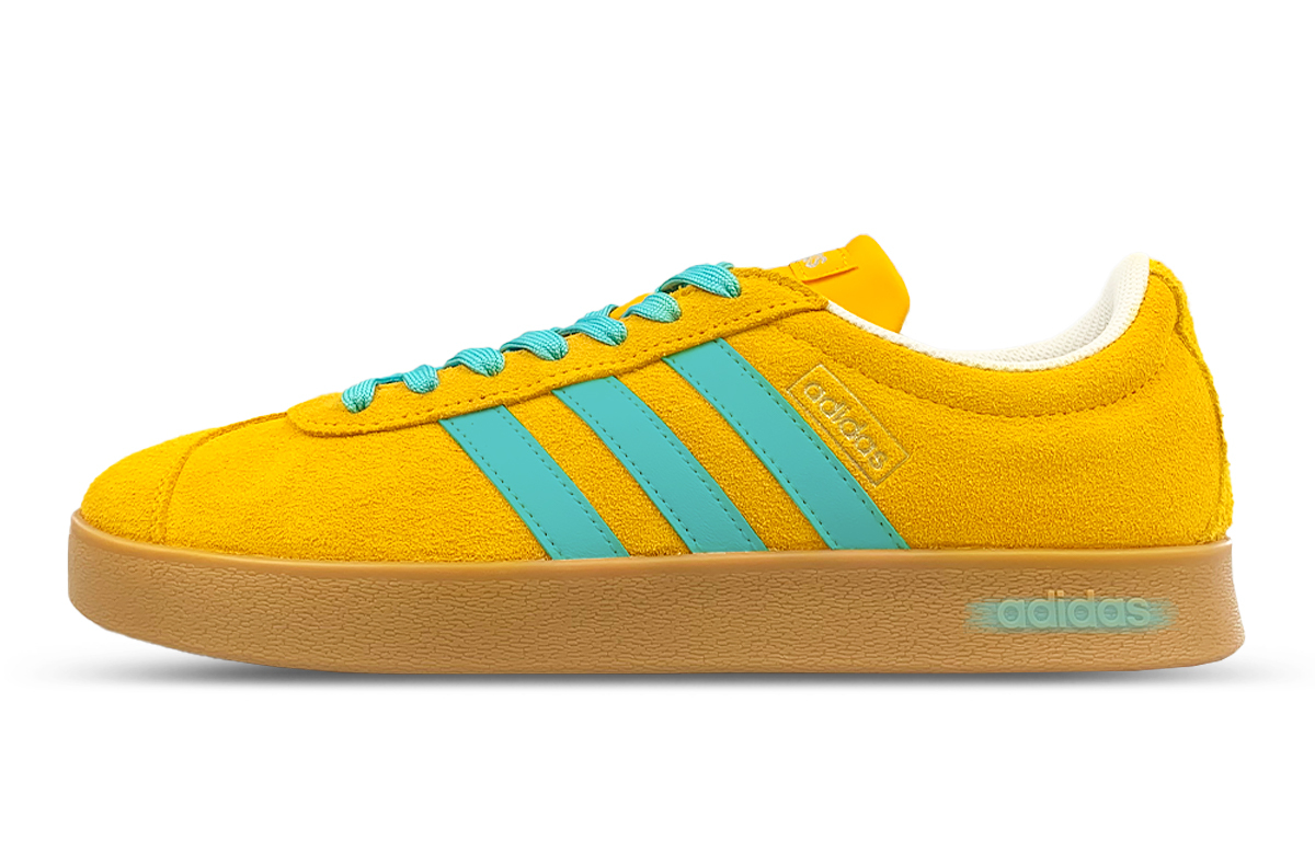 

Кроссовки для скейтборда Vl Court 3.0 унисекс с низким верхом желто-зеленый Adidas