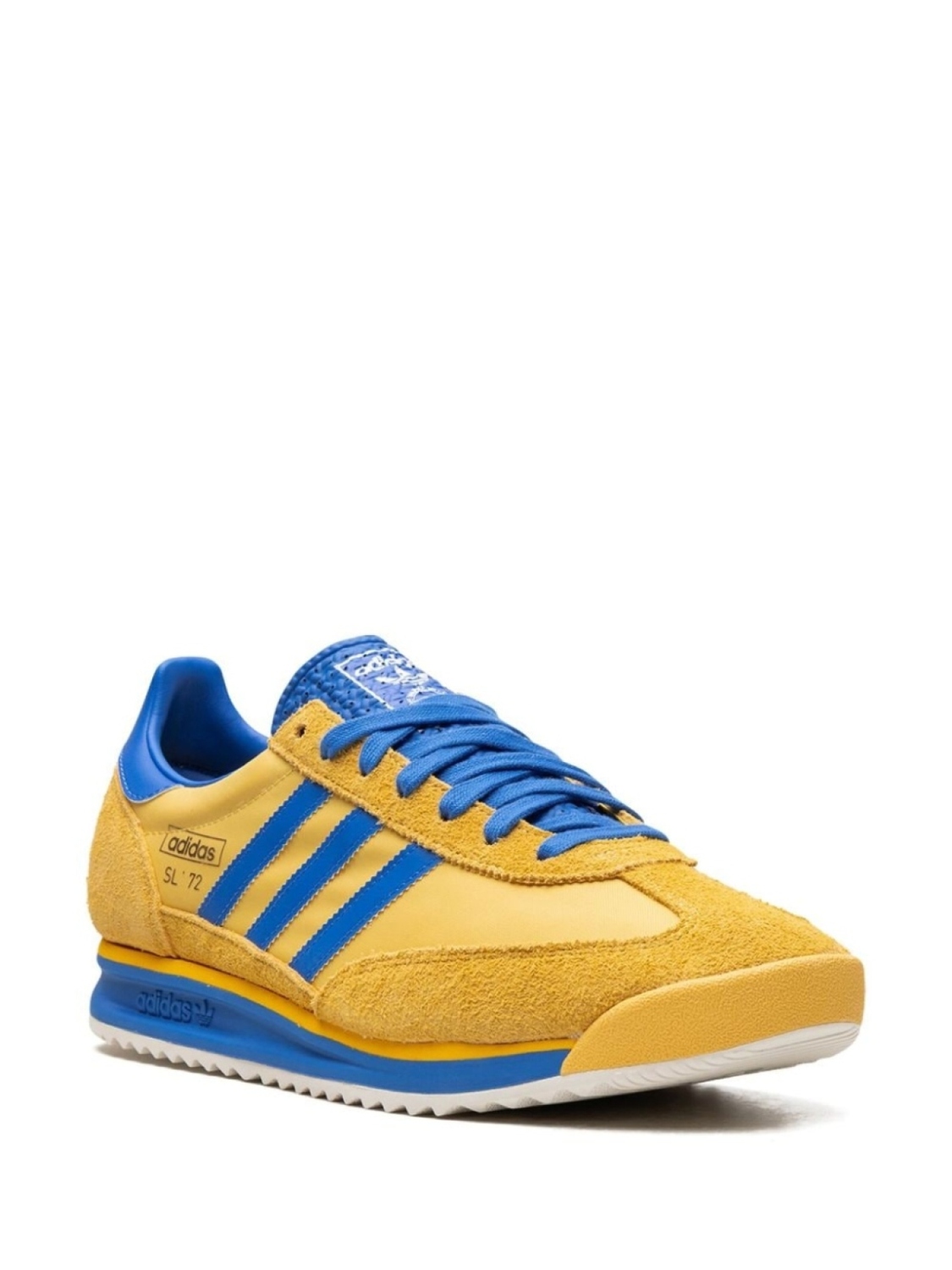 Кроссовки Adidas SL 72 RS "Utility Yellow/Blue Royal/Core White", желтый — фото 2