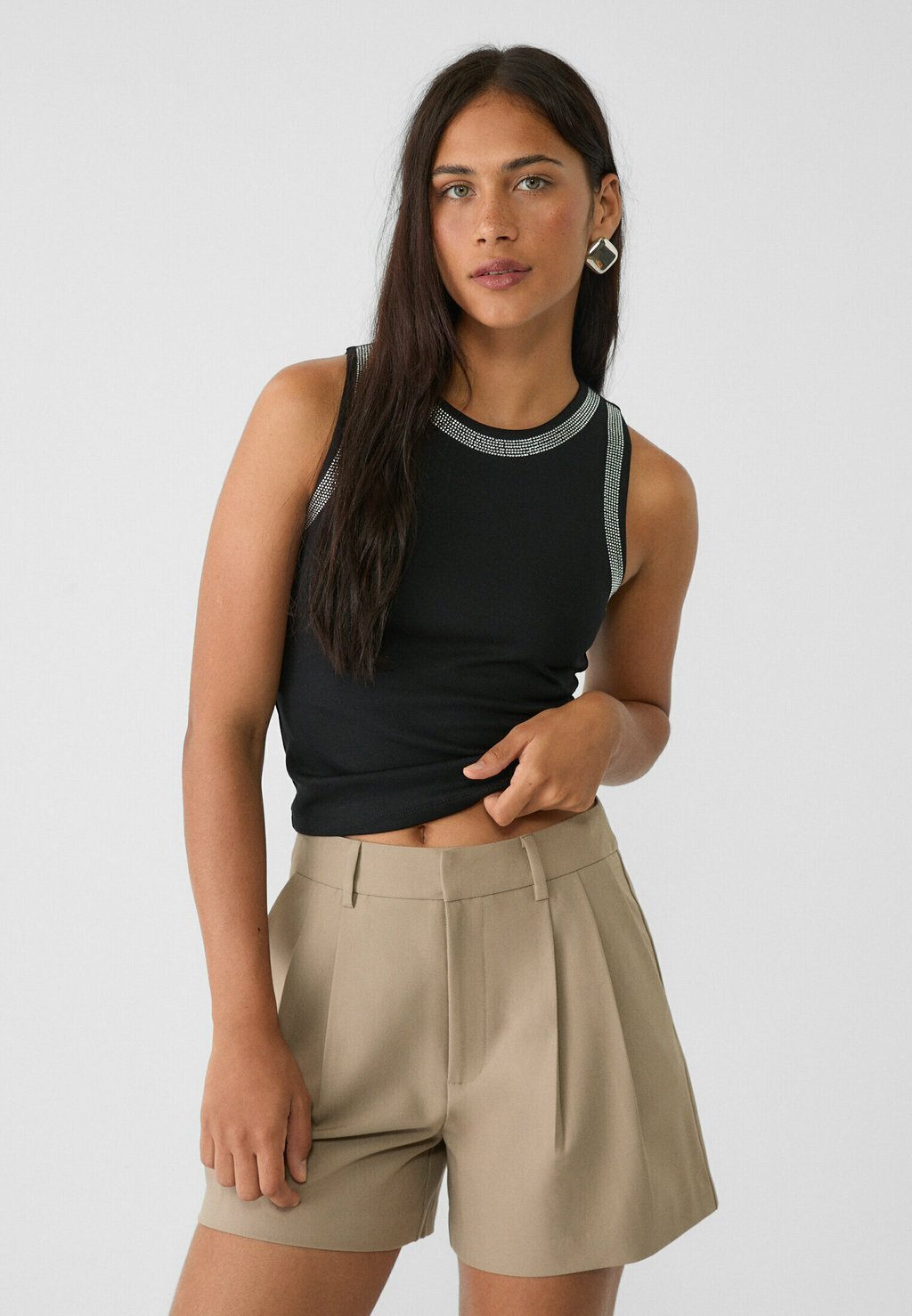 

Топ RACER Stradivarius, черный