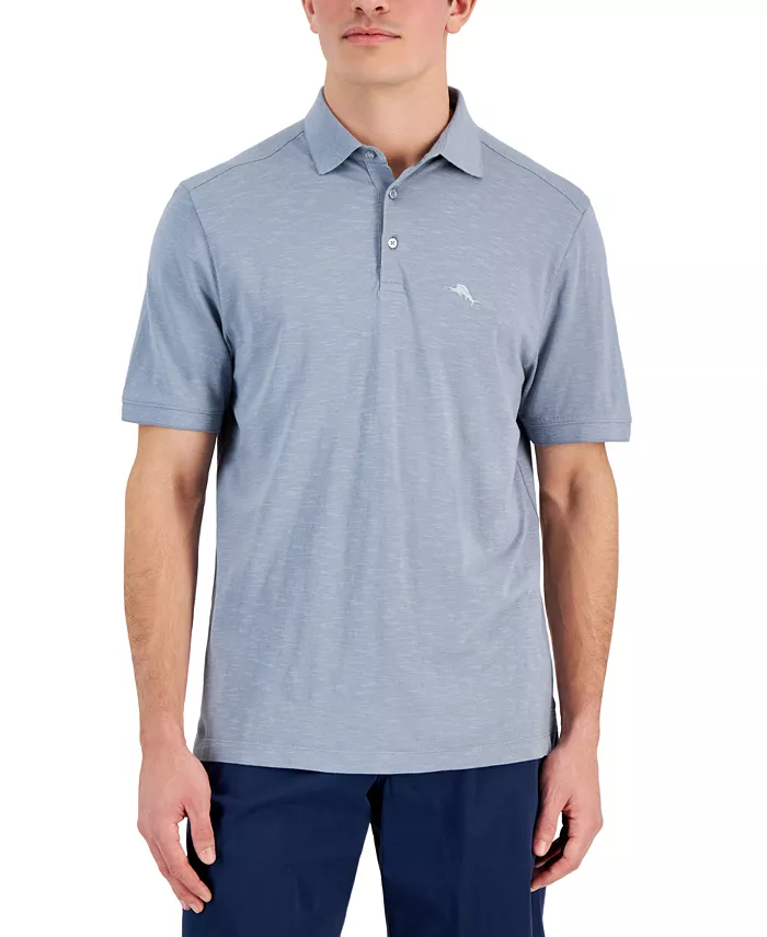 

Мужская поло Portola Point с полосками Space-Dyed Tommy Bahama, серый