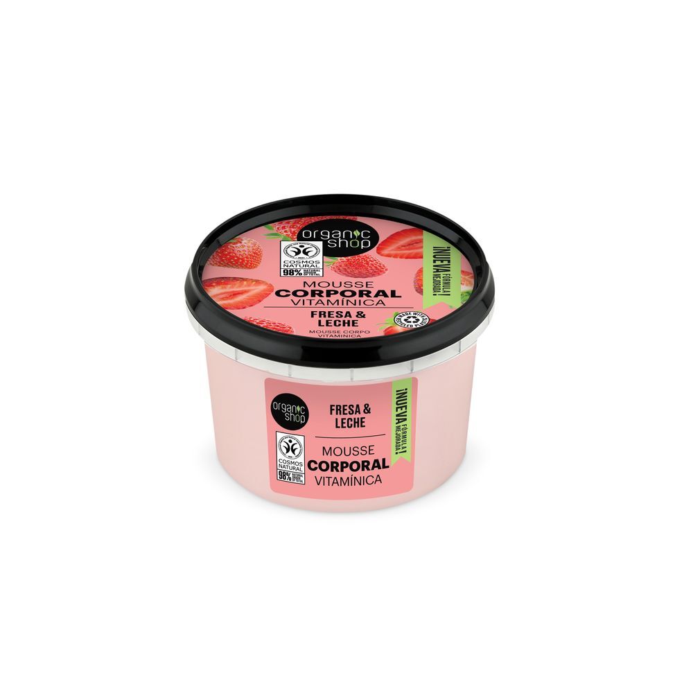 

Увлажняющий крем для тела Mousse Corporal Vitamínica Fresa Organic Shop, 250 мл