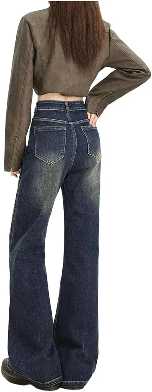 Джинсы прямые утепленные, Height 157cm-162cm1