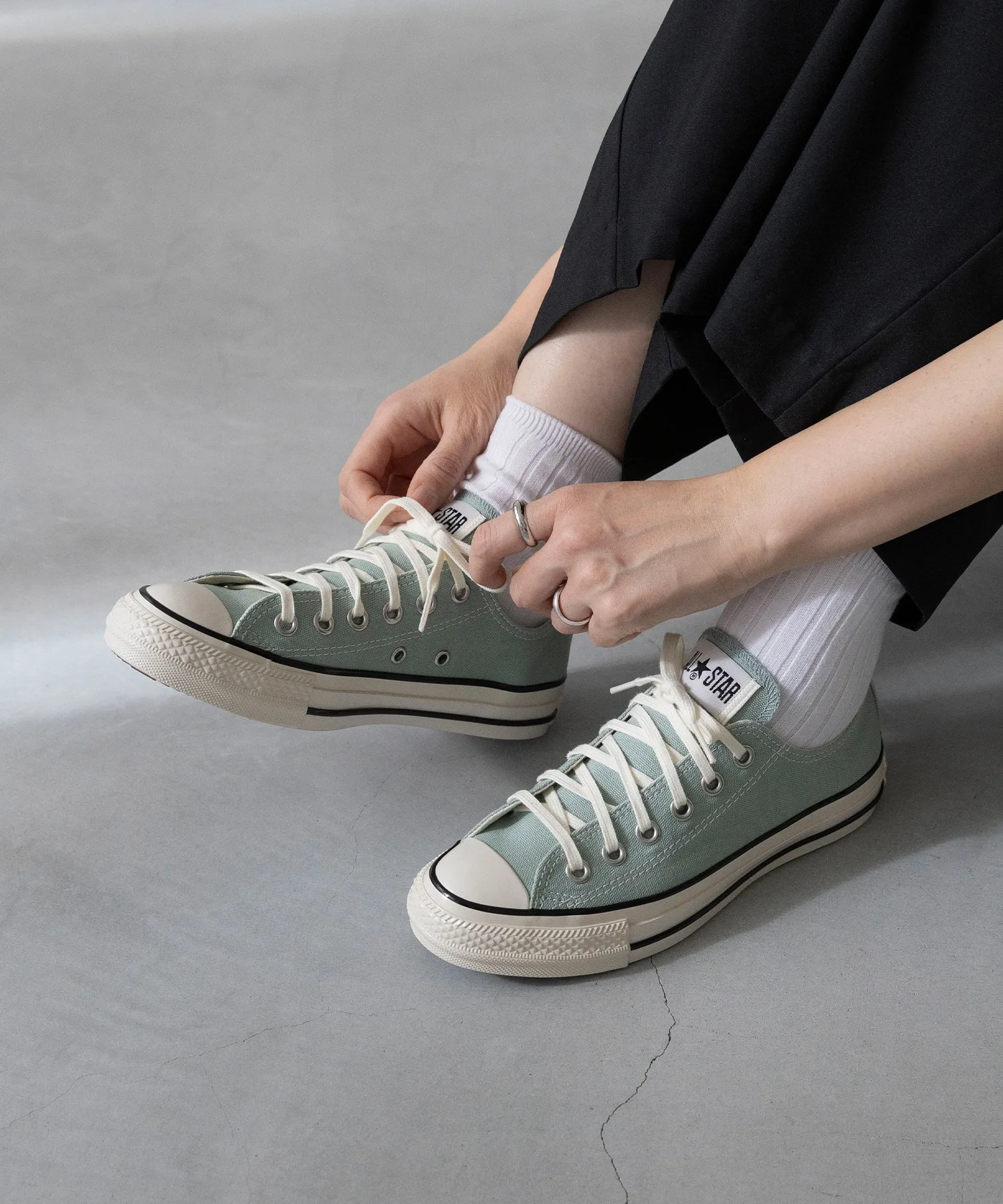 Унисекс кроссовки CONVERSE ALL STAR AGED низкие серые — фото 2