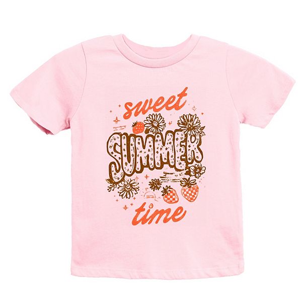 

Футболка с коротким рукавом Sweet summer time strawberry youth The Juniper Shop, Pink
